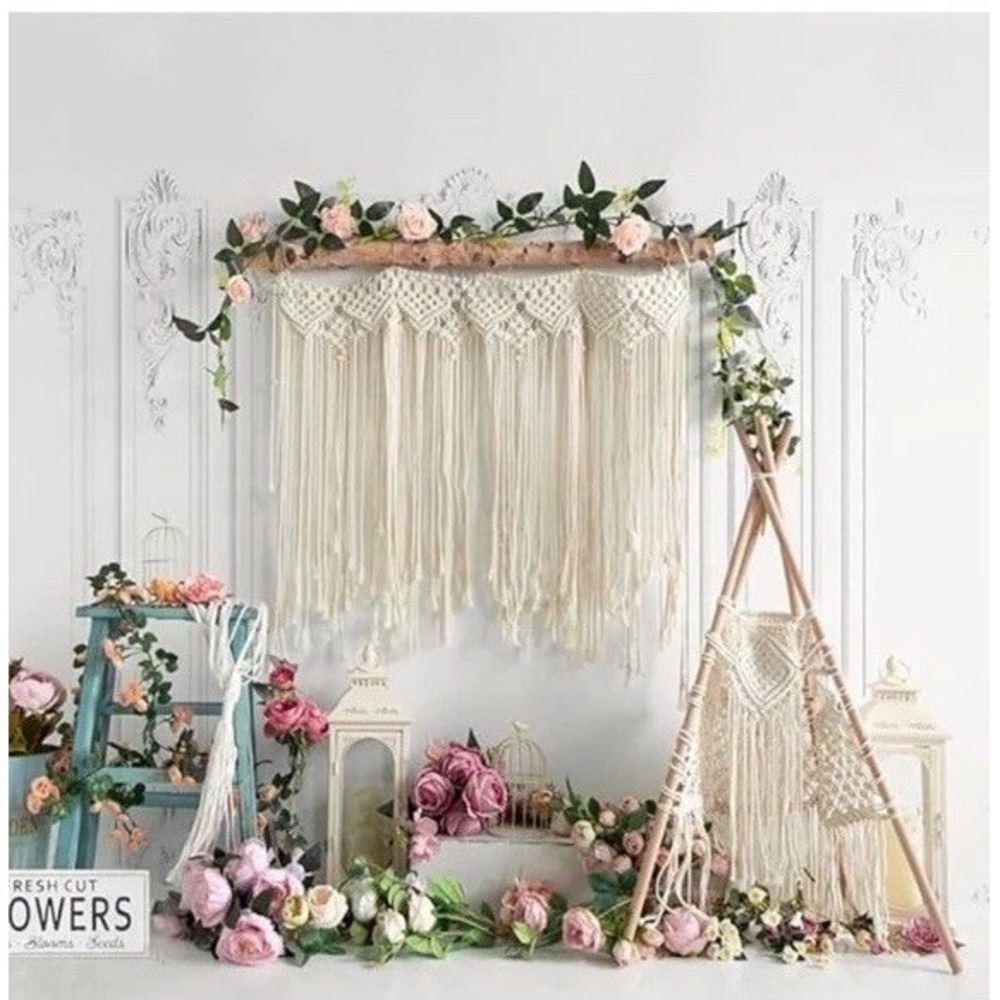 (b20/15)Brand New Kate‎ Photography Backdrop 7x5 ft - Boho Flower
